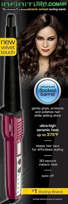 conair infiniti pro flocked conical curling wand